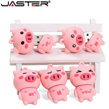 JASTER USB 2.0 Cute mini  Little pink pig usb flash drive pendrive 4GB 16GB 32GB 64GB memory Stick Pendrives thumb drive gifts 2024 - buy cheap