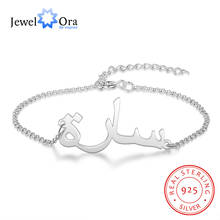 JewelOra 925 Sterling Silver Customized Arabic Name Bracelets Custom Name Chain Bracelets Personalized Gift for Women 2024 - buy cheap