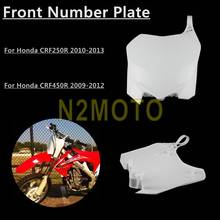 Placa de matrícula delantera de bicicleta de carreras, placa de plástico para Honda CRF250R 2010-2013 CRF450R 2009-2012, 1 unidad 2024 - compra barato