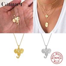 Canner 925 Sterling Silver Choker Necklace Elephant Cartoon Solid Clavicle Necklace For Women Fine Jewelry naszyjnik collares W5 2024 - buy cheap