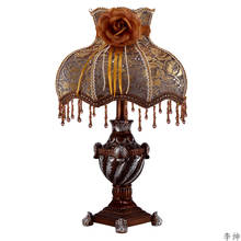 Нордическая коричневая Светодиодная настольная лампа, современные настольные лампы из смолы, тканевый абажур настольные лампы для спальни, прикроватная лампа, Светильники для гостиной и кухни 2024 - купить недорого
