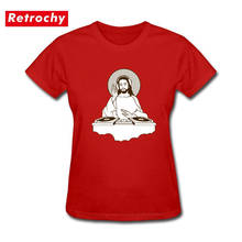 Religious Christian Female Graphic Jesus DJ Tee Shirt Plus Size Women Fashion Church Tshirt Quality Short Sleeved Cotton T-shirt 2024 - compre barato