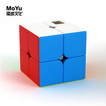 MOYU MEILONG MAGIC CUBE 2x2 SPEED POCKET STICKER  PUZZLE 2x2 CUBE PROFESSIONAL EDUCATIONAL funny TOYS FOR CHILDREN 2024 - buy cheap