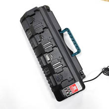 Carregador de bateria li-lon, carregador para bateria milwaukee 10.8v 12v 14.4v 18v c1418c 48-11-1815/1828/1840 m18 m14 m12 2024 - compre barato