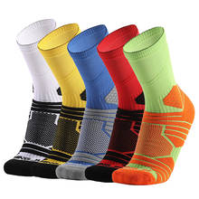 8 Colors Cycling Socks Men Women Professional Cushioned Breathable Outdoor Sports Basketball Running Mountain Bike Race Socks 2024 - buy cheap