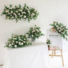 Arranjo flores artificiais branco e rosa, arranjo com flores para decoração de festas e eventos 2024 - compre barato