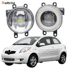 Led Fog Lights for Toyota Yaris Hatchback XP9_ Vitz 2006 2007 2008 LED Angel Eye DRL Daytime Running Lights DRL w/ Cut-Line Lens 2024 - buy cheap