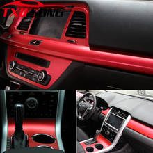 Adesivo automotivo de cetim com bolhas de ar, papel adesivo metálico vermelho, mate, 2m, 3m, 50cm x m, folha de vinil para wrapping ar, livre de bolhas de ar 2024 - compre barato