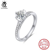Orsa jewels, anéis de casamento de prata esterlina 925, anéis com zircônia cúbica brilhante, joias de aniversário para mulheres sr245 2024 - compre barato