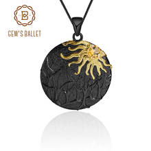 GEM'S BALLET 925 Sterling Silver Handmade Gemstone Pendant Necklace For Women Sun Chaser Story Natural Citrine  Fine Jewelry 2024 - buy cheap