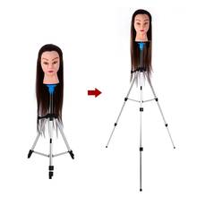 Adjustable Hair Wig Stand Tripod Stand Hair Wig Head Mannequin Head Training Holder Hairdressing Clamp Hair Holder Salon Tools 2024 - buy cheap