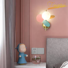 Nordic LED Wall Lamp Flower Branch Macaron Small Lamp Modern Minimalist Bedside Corridor Aisle Background Wall Bedroom Wall Lamp 2024 - buy cheap