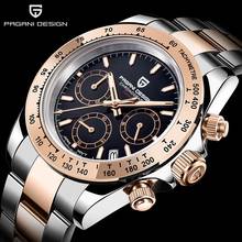 PAGANI DESIGN Gold Watch waterproof 100M chronograph men’s watches top luxury brand quartz wristwatch Stainless steel band 2020 2024 - buy cheap