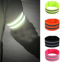 1pc Reflective Bands For Night Jogging Walking Biking Safety Reflector Tape Elasticated Armband Wristband Ankle Leg Arm Straps 2024 - buy cheap