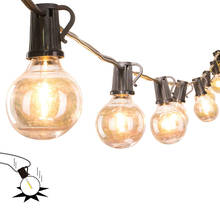 25FT Patio string light Christmas G40 Globe Festoon bulb fairy string light outdoor party garden garland wedding Decorative
