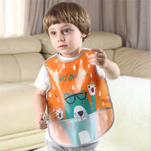 Baby Bibs EVA Waterproof Feeding Bibs Cartoon Animal Print Feeding Cloth Sleeveless Children Baby Apron Babador Bandana 2024 - buy cheap