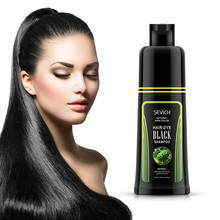 Sevich shampoo de cabelo preto 250ml, tintura de cabelo maquiagem, escurecimento e branco, brilhante em 5 minutos, creme de cabelo preto instantâneo 2024 - compre barato