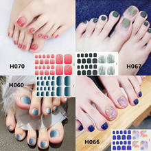 22tips Toenail Sticker 40 Styles Mixed Designs Full Cover Waterproof Sticker Wraps Manicure Toe Nail DIY Nail Art Accessories 2024 - buy cheap