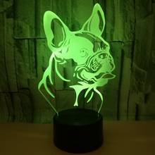 Hot Sale 3d Small Night Light Shapigou Colorful Touch Decorative Table 3d Led Lamp Lovely cartoon children's toys 2024 - buy cheap