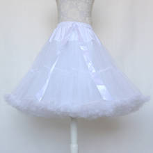 55CM corto Mujer enagua de Halloween crinolina boda enagua nupcial para vestidos de boda enaguas Rockabilly Tutu 2024 - compra barato