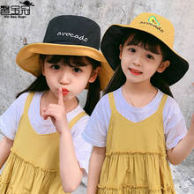 Nuevo estilo CHILDREN'S sombrero de sol diseño de aguacates sombrero de primavera y verano sombrero de cubo de hombres y mujeres bebé Topee lindo sombrero del cubo 2024 - compra barato