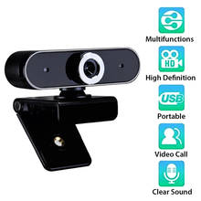 Webcam com microfone 1080p hd usb, câmera para computador, laptop, reuniões, casa, telecamera, pc, câmera internetowa 2024 - compre barato