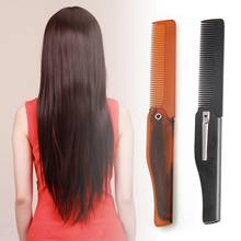 New Design Foldable Hair Comb Pocket Clip Hair Moustache Beard Comb Hair Styling Tool Hairdressing Hair Comb For Men Women Combs 2024 - buy cheap