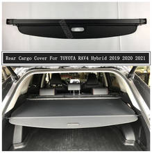 Задняя крышка Карго Для TOYOTA RAV4 Hybrid 2019 2020 2021 перегородка занавес экран навес багажник защитный щит авто аксессуары 2024 - купить недорого