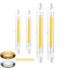 R7S LED COB Bulb 78mm 118mm J78 J118 Dimmable Glass Tube Light Equal 60W 120W Halogen Lamps AC 110V 220V 230V 2024 - buy cheap