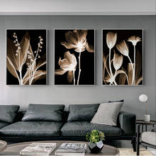 Abstract Flowers Wall Art Canvas Paintings 3 Pieces Modular Pictures On The Wall Posters And Prints Flowers Canvas Prints Cuadro 2024 - buy cheap