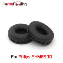 Homefeeling-almohadillas para las orejas para Philips SHM6500, almohadillas redondas universales de cuero, piezas de repuesto 2024 - compra barato
