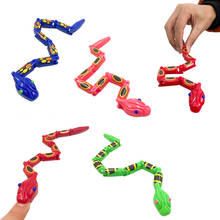 Juguetes para niños, broma escalofriante y divertida, simulación de articulación Animal, serpiente oscilante, serpiente de cascabel de varias secciones, juguete de plástico 2024 - compra barato