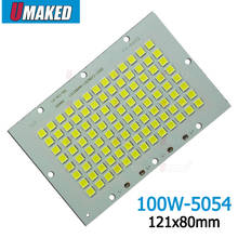 100W 121x80mm LED Floodlight PCB board, 10000lm LED SMD5054 lighting source for led floodlight, Aluminum plate base board 2024 - buy cheap