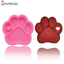 Crystal Epoxy Resin Mold Bear Paw Keychain Casting Silicone Mould DIY Crafts Jewelry Pendant Making Tools 2024 - buy cheap