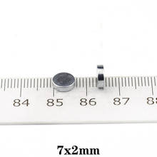 Imán de neodimio de disco de 7x2mm, diámetro N35 redondo NdFeB 7x2mm, imanes magnéticos potentes para manualidades de 7 mm x 2mm, 20 ~ 600 Uds. 2024 - compra barato
