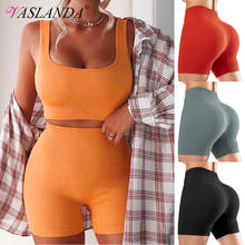 Mulheres calções de desporto com nervuras ruched butt lifting gym shorts compressão correndo shorts cintura alta controle da barriga workout leggings 2024 - compre barato