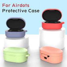 Silicone Headphone Case For Xiaomi Mi Red Mi AirDots Headphone Protective Cover Bluetooth Headphone Wireless Headset Shell New 2024 - buy cheap