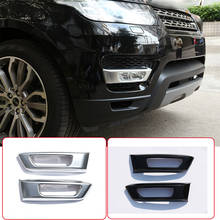 For Land Rover Range Rover Sport 2014-2017 ABS Black/Silver Car Front Fog Light Lamp Cover Trim Decoration Car Accessories 2024 - buy cheap