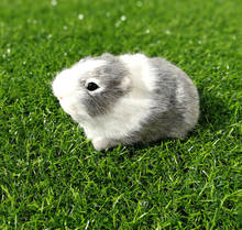 new simulation hamster model plastic&fur real life gray hamster doll gift about 12x6x7cm 2024 - buy cheap