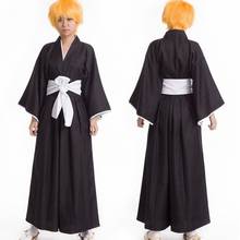 Bleach Cosplay Costume Black Bleach Robe Kimono Bleach Halloween Carnival Party Costume 2024 - buy cheap