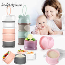 3/4 layers Bear Style Portable Baby Food Storage Box Essential Cereal Cartoon Infant Milk Powder Box Toddle Snacks Container 2024 - buy cheap