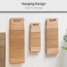 Wood Washboard Washing board with Rectangle Handle Hand Percussion Hand Wash Board Home Clothes Washboard for Laundry 2024 - buy cheap