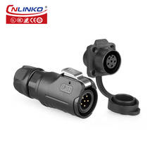 Cnlinko M12 IP67 6 Pin Male Female Plug Panel Sockets Plastic Automotive 12V Electrical Waterproof Connectors Speaker Cable Wire 2024 - buy cheap