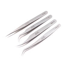 Profession Stainless Eyebrow Tweezer Eyelash Flower Extension Beauty Makeup Tools High Precision Quality Tweezers 2024 - buy cheap