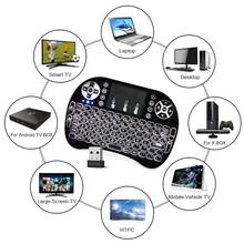 3 Colors Backlight Mini Rechargeable 2.4GHz Wireless Keyboard with Touchpad For Android Tv Box Notebook Tablet Game pc x96 2024 - buy cheap