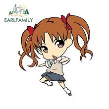 EARLFAMILY 13cm x 11.7cm For To Aru Kagaku No Railgun Motorcycle Car Stickers Creative Graphics Decal Waterproof Surfboard Decor 2024 - buy cheap