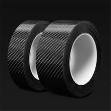 Pegatinas de fibra de carbono 3D para coche, película de protección antiarañazos para umbral de puerta, 5/3cm x 3m 2024 - compra barato