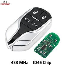 4 Buttons Smart Card Remote Key Fob for Maserati President Ghibli Levant 433MHZ with ID46 Chip 2024 - buy cheap