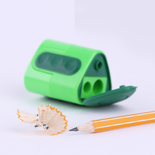 Triangle Double Hole Pencil Sharpener with Thick Hole Sharpeners Large Hole Cutter Stationery Knife Can Sharpen 0.8cm/1.1cm 2024 - buy cheap
