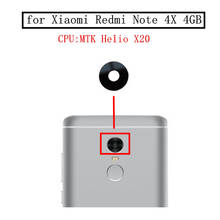 Para Xiaomi Redmi Nota 4X4 GB MTK Voltar Câmera Traseira Lente de Vidro Lente De Vidro Da Câmera Principal para Redmi note4X Reparação Peças de Reposição 2024 - compre barato